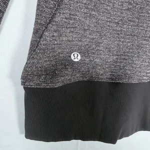 Lululemon Size-12 Womens Runderful Black Heather 1/2 Zip Pullover‎ Sweater thumbnail 7