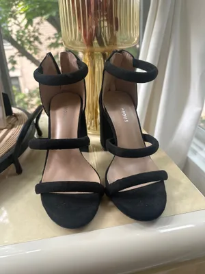 Lulus Heels Black Suede thumbnail 1