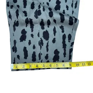 NWT Scoop Seamed Denim Barrel Jeans Wide Leg High Rise Leopard Print Olive SZ 6 thumbnail 14