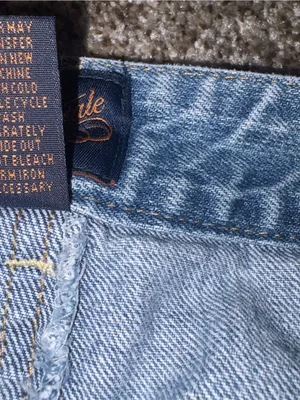 Aeropostale Light Blue Distressed Denim Mini Skirt thumbnail 7