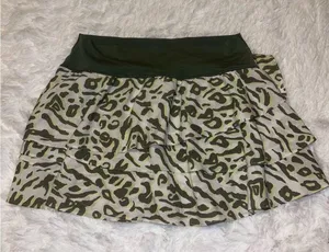 Aerie Green Patterned Athletic Animal Print Skirt size XL thumbnail 2
