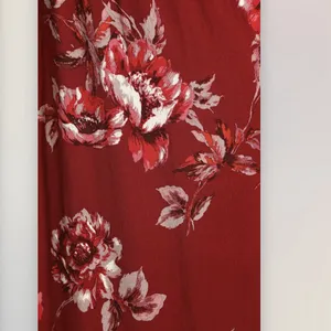 NWT‎ Lulus Total Perfection Burgundy Floral Print Tie-Back Midi Dress SMALL thumbnail 7