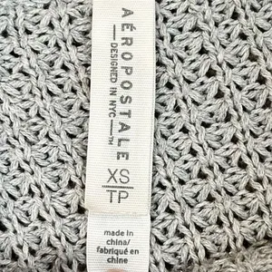 Aeropostale Gray Knit Long Sleeve Sweater XS thumbnail 9
