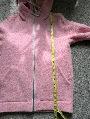 Lululemon So Sherpa Hooded Jacket in Heathered Pink Haze Size 2 Full Zip thumbnail 15