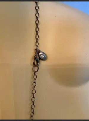 Ann Taylor Adorable statement necklace with pearl and rhinestones! 🤍🤍 thumbnail 2