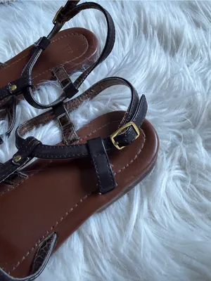 GAP strappy flat sandals Brown Size 6 thumbnail 5