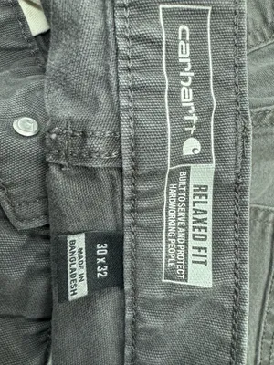 Carhartt Mens Relaxed Fit Pants in Gravel Grey Size 30x32 thumbnail 4