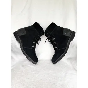 The North Face Ballard Lace II Suede Boots Black Combat Womens 8.5 thumbnail 6