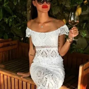 Handmade White Crochet Lace Lined Shorts thumbnail 8