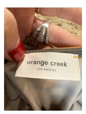 orange creek Mustard and Gray Striped Tie-Waist Midi Dress thumbnail 7