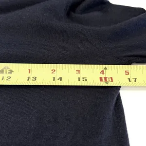 Jenni Kayne Grayson Merino Wool Polo Sweater Sz XS Black Quiet Luxury Minimalist thumbnail 6