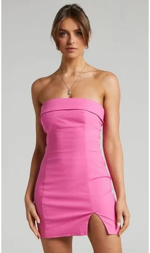 Runaway The Label Mini Dress Pink thumbnail 1