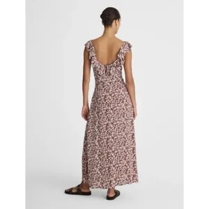 Madewell Ruffled Scoopneck Maxi Dress Size 8 Style NV447 Sleeveless Multicolor thumbnail 2