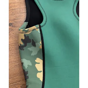Patagonia Women's Yulex Shorty Wetsuit 4 Camo Green Black Spring Suit 86459 thumbnail 9