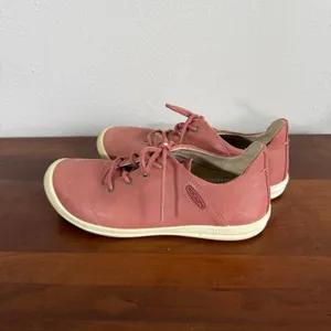 Keen Lorelai II Brick Dust Pink Leather Lace Up Sneakers Womens 5 Casual thumbnail 3