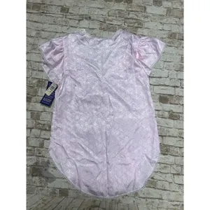 Vintage Lily of France Night Gown Nightie size Medium Pink Lace‎ NWT thumbnail 6