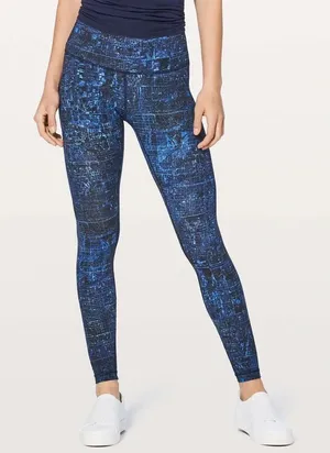 Lululemon Wunder Under Hi-Rise Tight 28” City Lights Multi Black Leggings Size 2 thumbnail 1