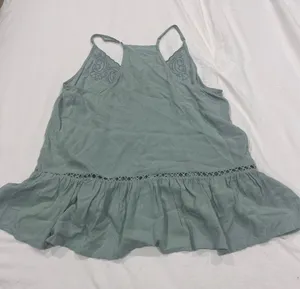Love On A Hanger Green babydoll top thumbnail 2