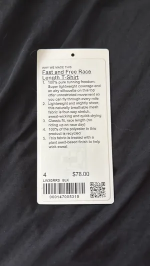Lululemon Fast and Free Race Length T-Shirt thumbnail 6