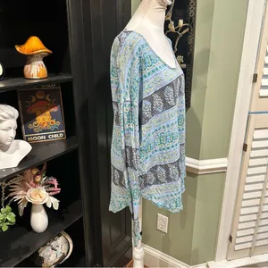 Vintage Free People 100% Cotton Long Sleeve Top – Size Large thumbnail 7