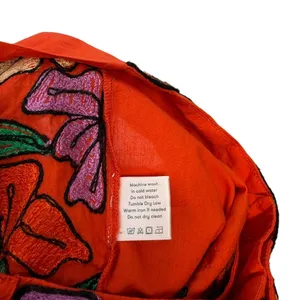 Roller Rabbit Jorales Sierra Embroidered Floral Shorts Red Orange Small NWT‎ thumbnail 9