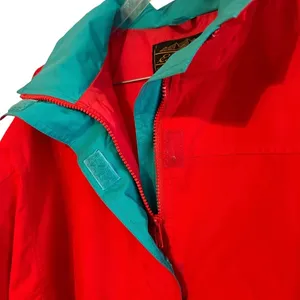 Eddie Bauer‎ Red and Blue Gore-Tex Pullover Windbreaker Jacket Sz L thumbnail 4