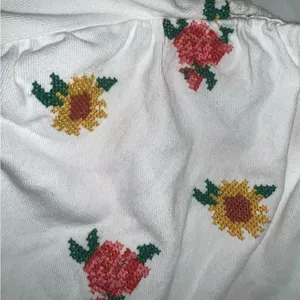 Farm Rio Floral Knit Crop Top thumbnail 4