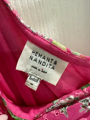 Hemant and Nandita Miyu Pink One Shoulder Mini Dress thumbnail 8