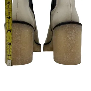 Free People James Chunky Heel Chelsea Boot White 36.5 thumbnail 5