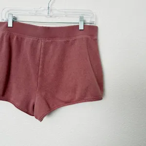 [Aerie] Distressed French Terry Knit Lounge Shorts Elastic Waistband Sz Large L thumbnail 7
