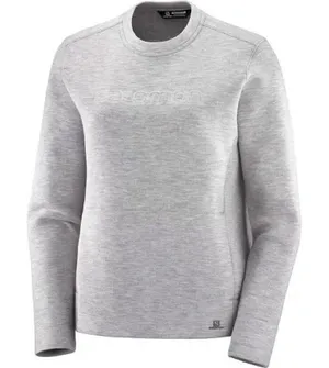 Salomon Womens M Crew Neck Grey Athletic Loungewear thumbnail 1