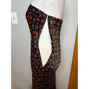 Anthropologie‎ Tilda Strawberry Print Satin Strapless Maxi Slip Dress NEW thumbnail 8