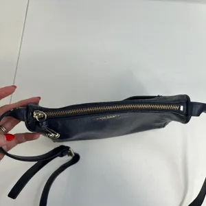 Kate Spade Lombard Street Cayli Crossbody Bag Navy Pebbled‎ Leather Purse READ thumbnail 10