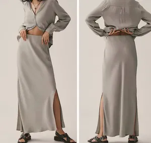 Anthropologie The Tilda Maxi Slip Skirt:Side-Slit Edition, Size XL thumbnail 3