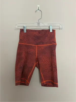 Lululemon Wunder Train High-Rise Short 8" Crackle Glaze Orange thumbnail 3