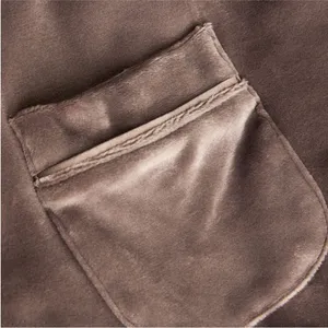 Skims Velour Button Up Sleep Top thumbnail 4