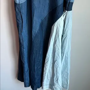 NEW Anthropologie Pilcro Seamed Smocked Midi Dress Small thumbnail 8
