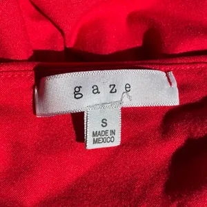 Gaze Red Spaghetti Strap V-Neck Bodysuit Small T42668‎ Stretch Snap Closure Soft thumbnail 5