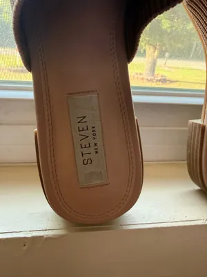 Steve Madden Knit Pointed Toe Mule Loafers Taupe | Women’s 8.5 thumbnail 3
