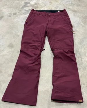 Roxy Women's Cabin? Shell Snow Pants Ski Snowboard Winter maroon red vented Lg thumbnail 1