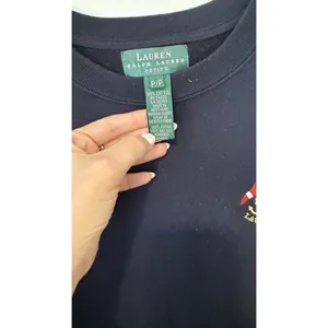 Lauren Ralph Lauren Classic Navy Blue Crewneck Cotton Sweatshirt Sailing S/P thumbnail 4