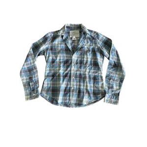 Frank & Eileen Barry Button Down Shirt Womens XS Blue Plaid Cotton‎ thumbnail 4