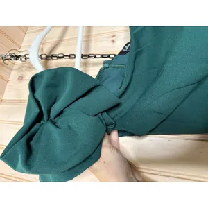 NWT Lulus Unstoppable Stunner Hunter Green Ruffled One-Shoulder Mini Dress Sz S thumbnail 4