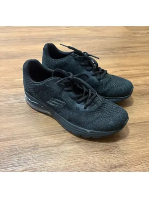 Skechers Women’s Memory Foam Black Athletic Sneakers Shoes Size 9 thumbnail 2