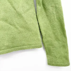 Wendy B. Cashmere Womens Green 100% Cashmere Classic Crewneck Preppy Sweater M thumbnail 3