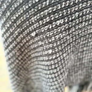 Knit poncho shawl boxy blanket pullover fringe in Black pullover work to night thumbnail 7