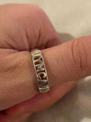 Ring band 925 sterling silver unique rare size 9.25 ucla thumbnail 1