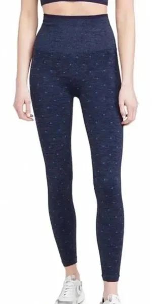 Splits59 Mika High Waist Polka Dot Blue Seamless Leggings Size‎ M/L thumbnail 1