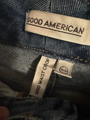 Good American Good Waist Crop Jeans thumbnail 4