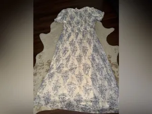 Nwt Baltic born Ardley Maxi Dress | Cream + Blue floral embroidered $148 fall thumbnail 12